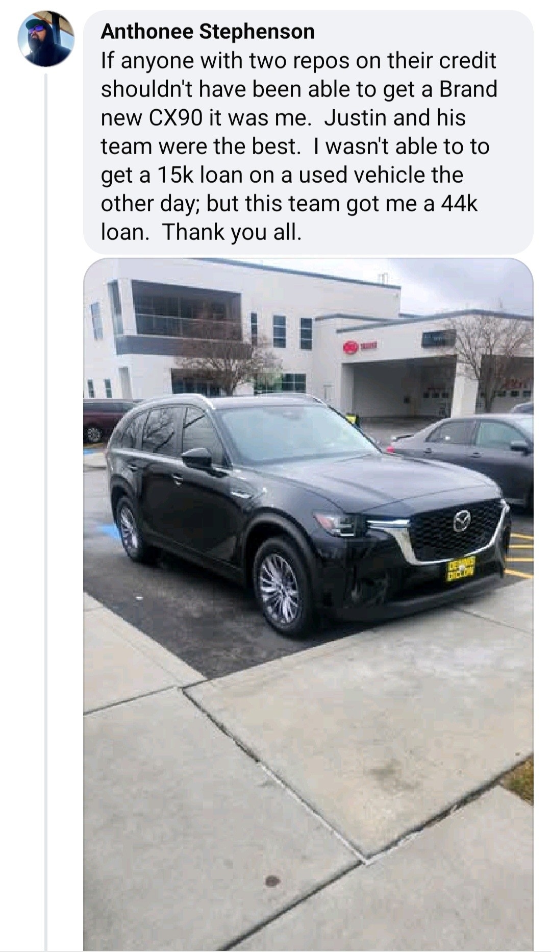 Anthonee's Customer Testimonial