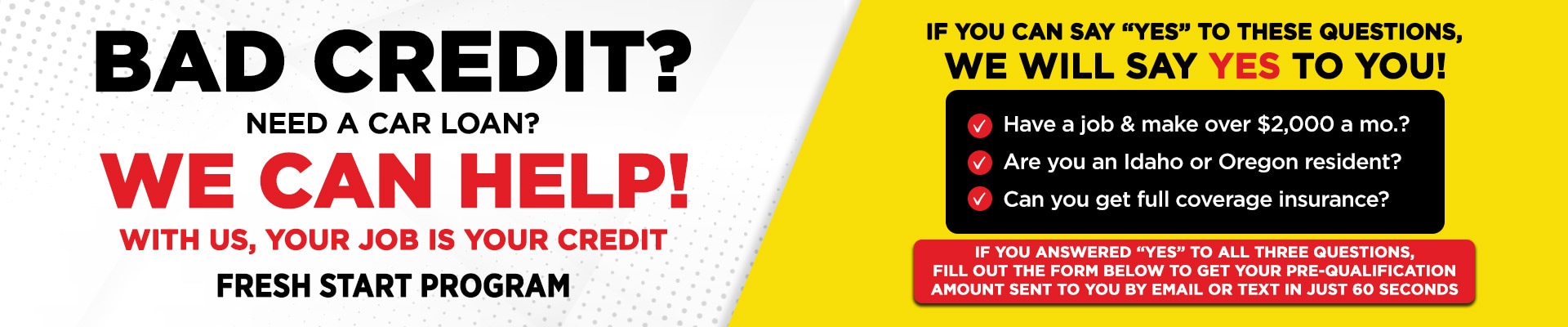 Fast Start Credit Program